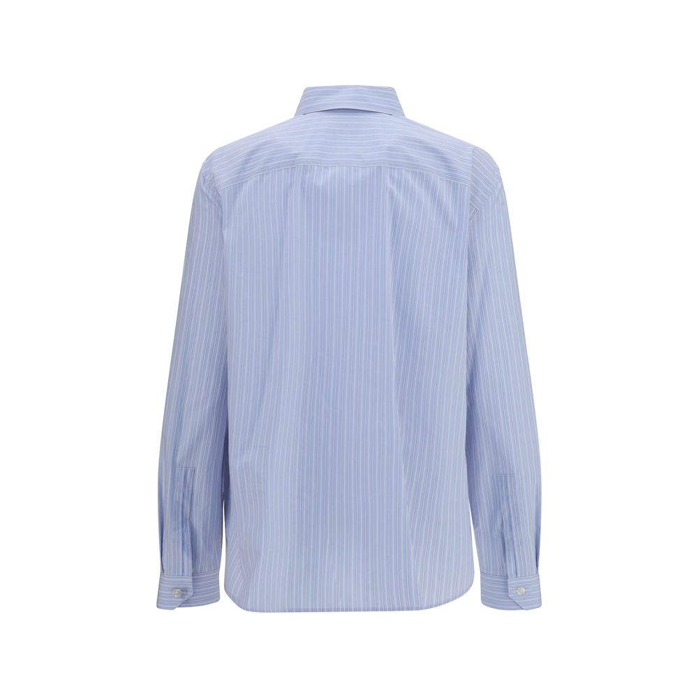 Saint Laurent Blaues Baumwollhemd mit Muster