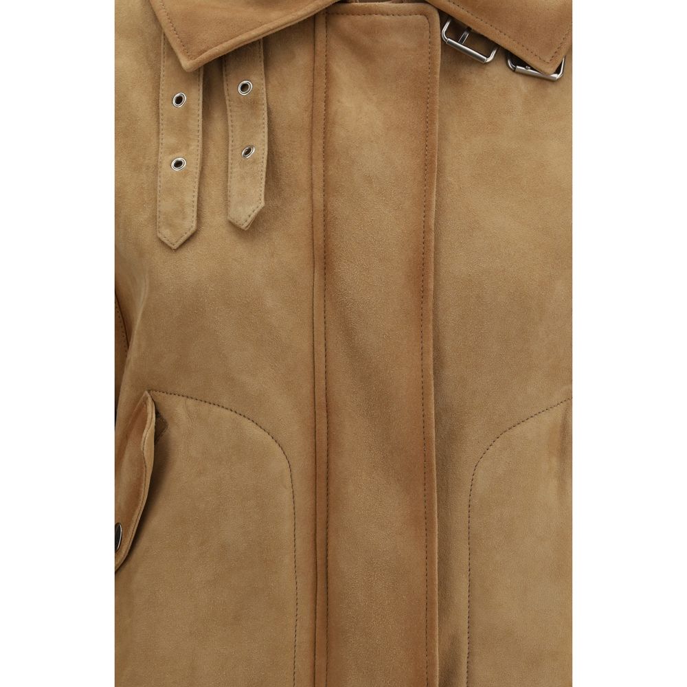Ermanno Scervino Brauner Leder Bomber