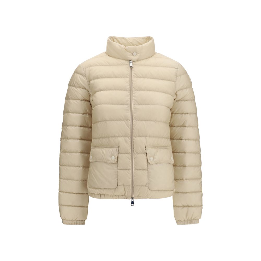 Moncler Beige Polyamid Steppjacke