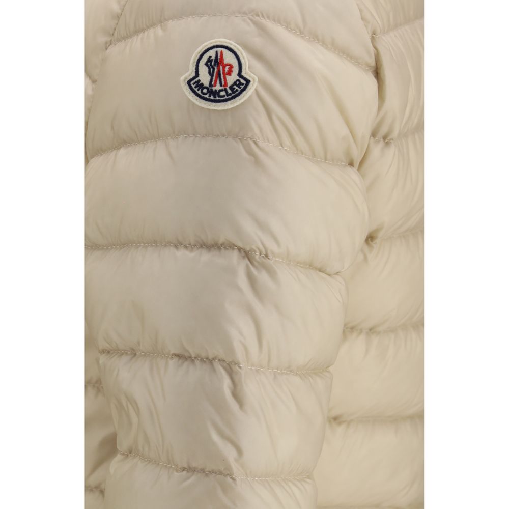 Moncler Beige Polyamid Steppjacke