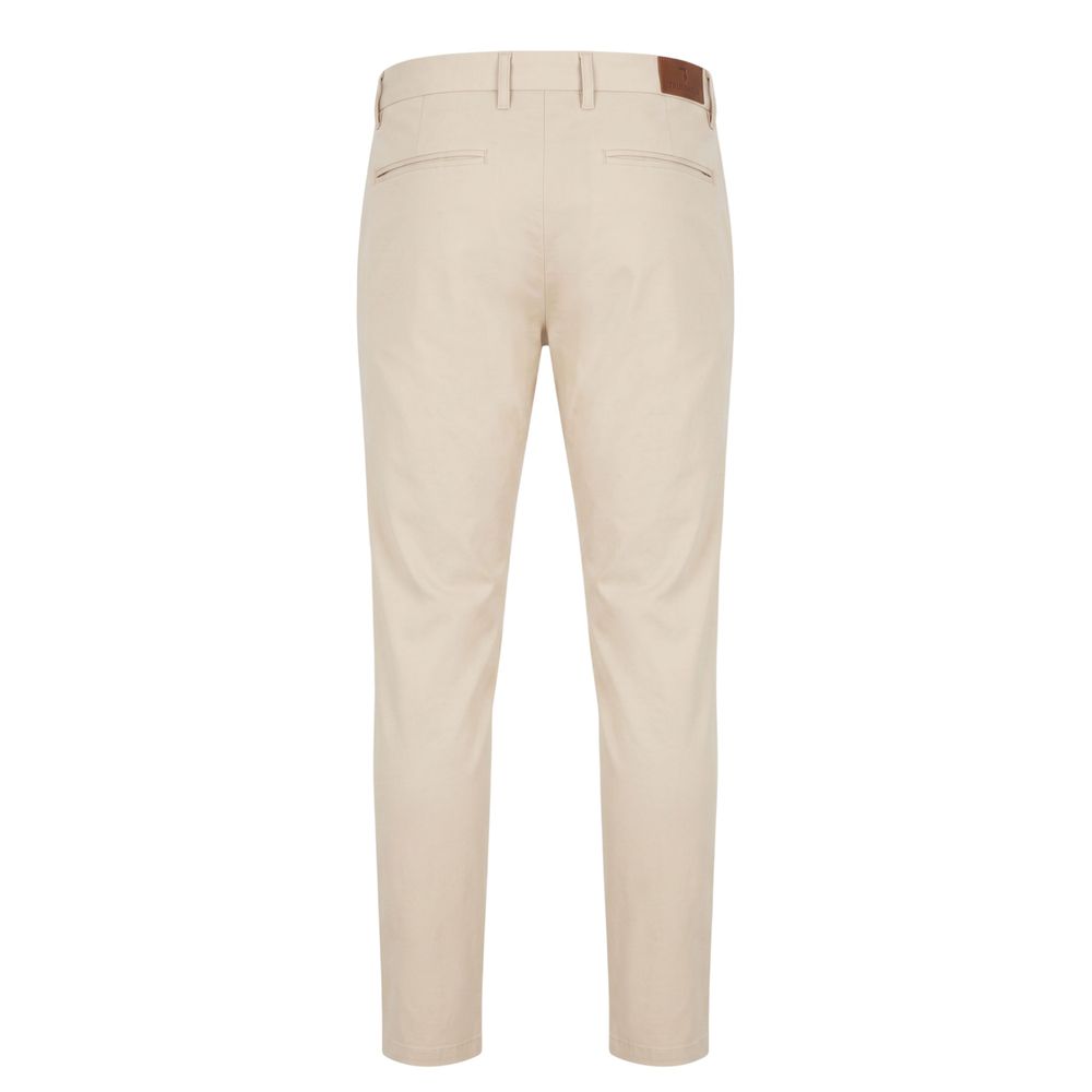 Trussardi Jeans Beigefarbene Baumwollhose für Herren