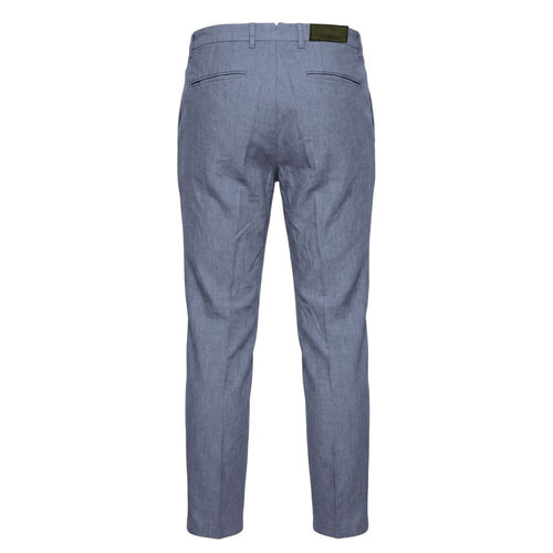 Trussardi Jeans Blaue Leinenhose Herren