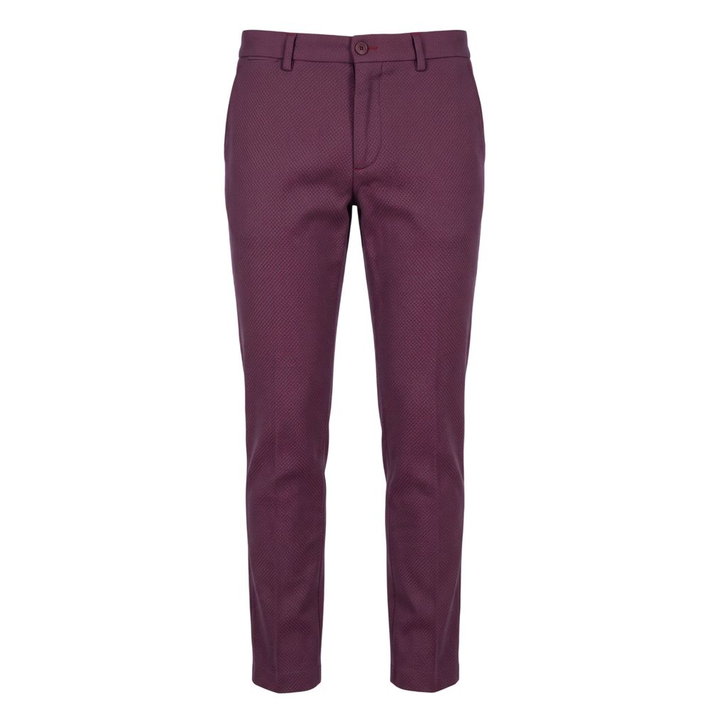 Trussardi Jeans Rote Baumwollhose für Herren