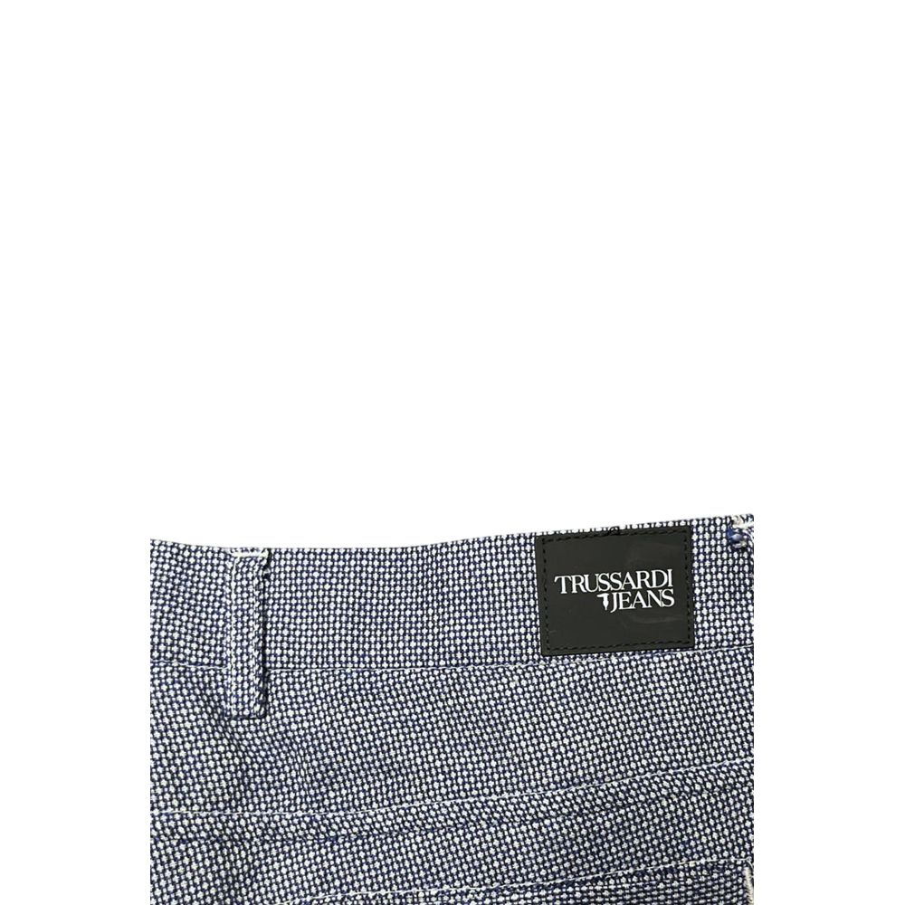 Trussardi Jeans Blaue Leinenhose für Herren