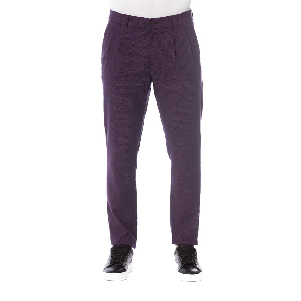 Trussardi Jeans Rote Baumwollhose für Herren
