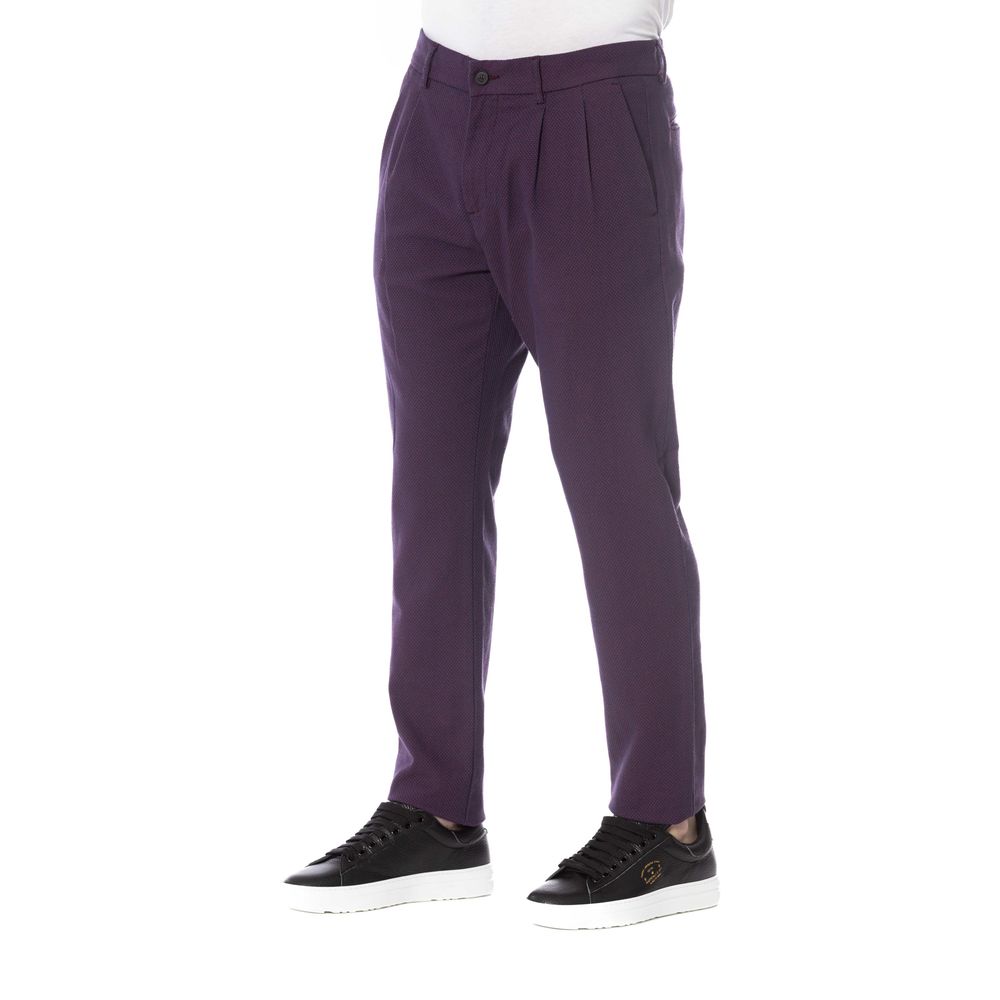 Trussardi Jeans Rote Baumwollhose für Herren