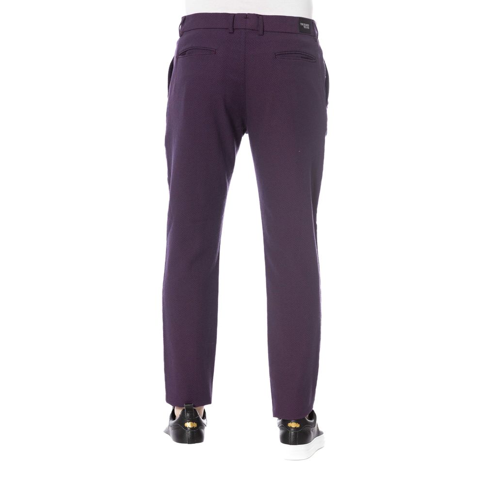 Trussardi Jeans Rote Baumwollhose für Herren