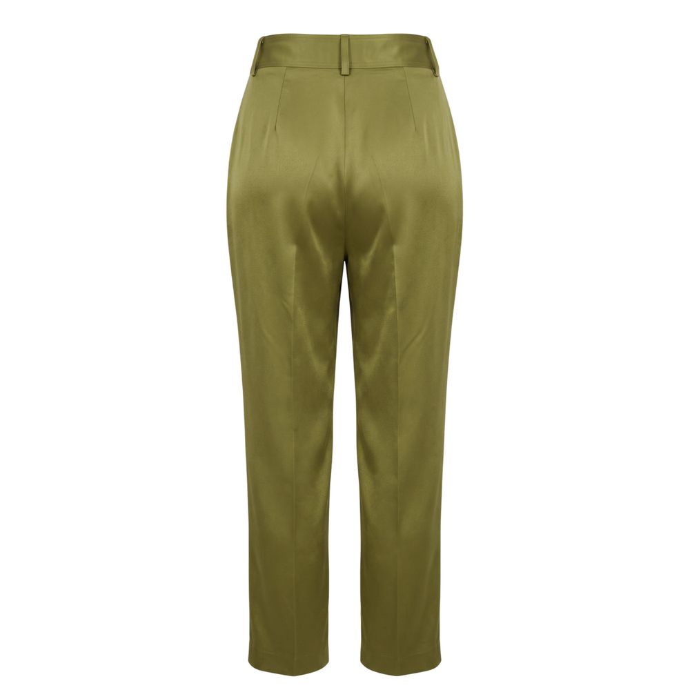 Trussardi Grüne Viskose-Damenhose