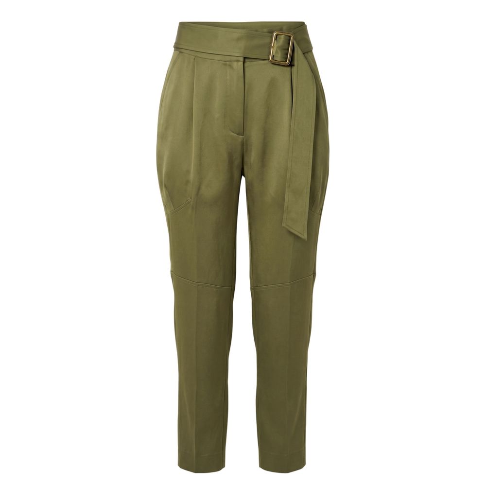 Trussardi Grüne Viskose-Damenhose