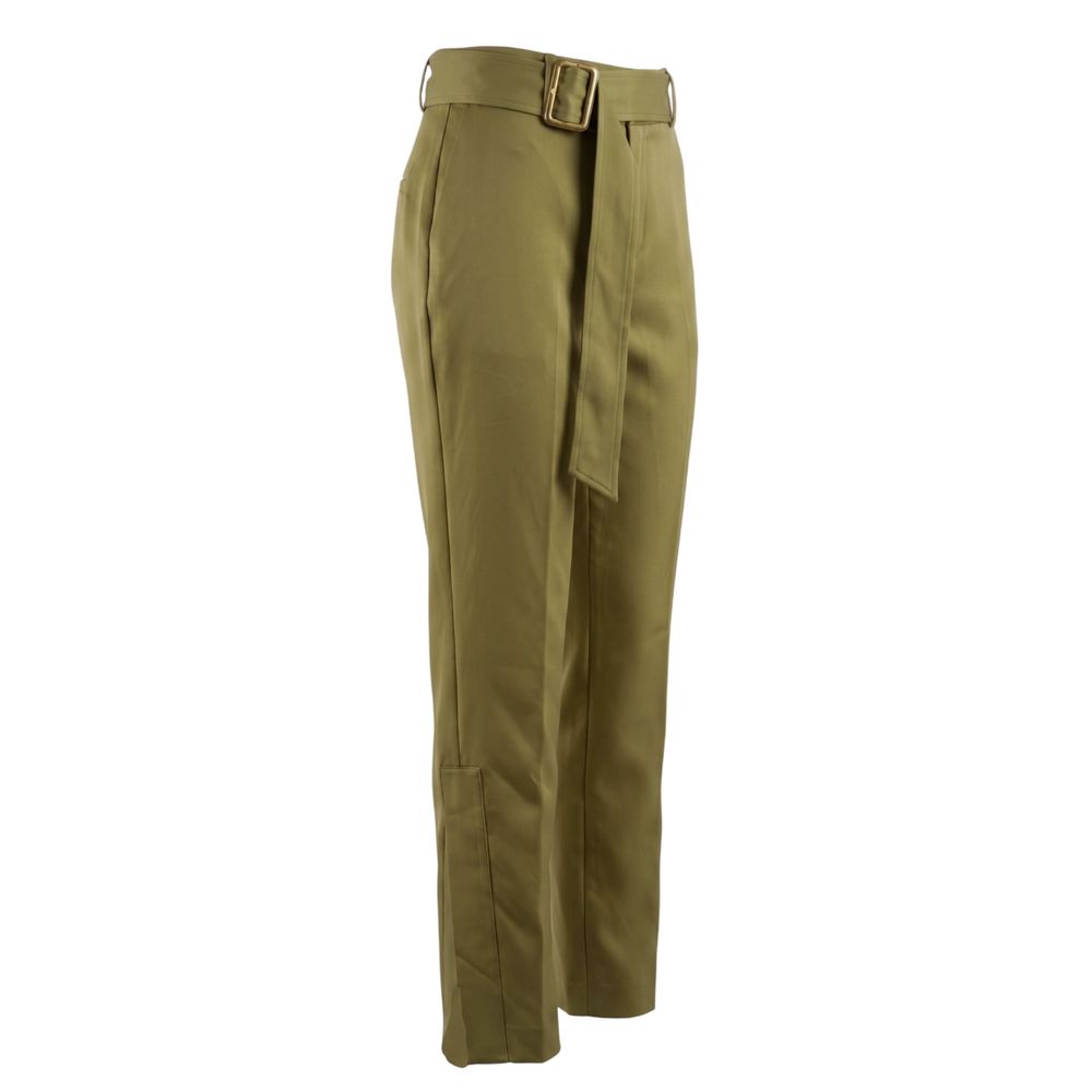 Trussardi Grüne Viskose-Damenhose