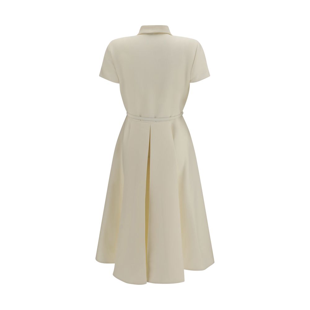 Fendi Beige Wool Oves Aries Casual Dress