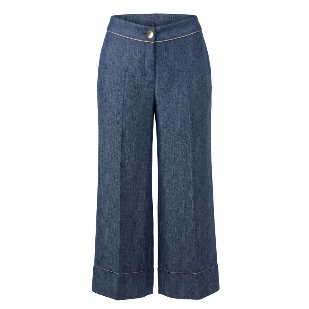 Trussardi Blaue Viskose-Damenhose