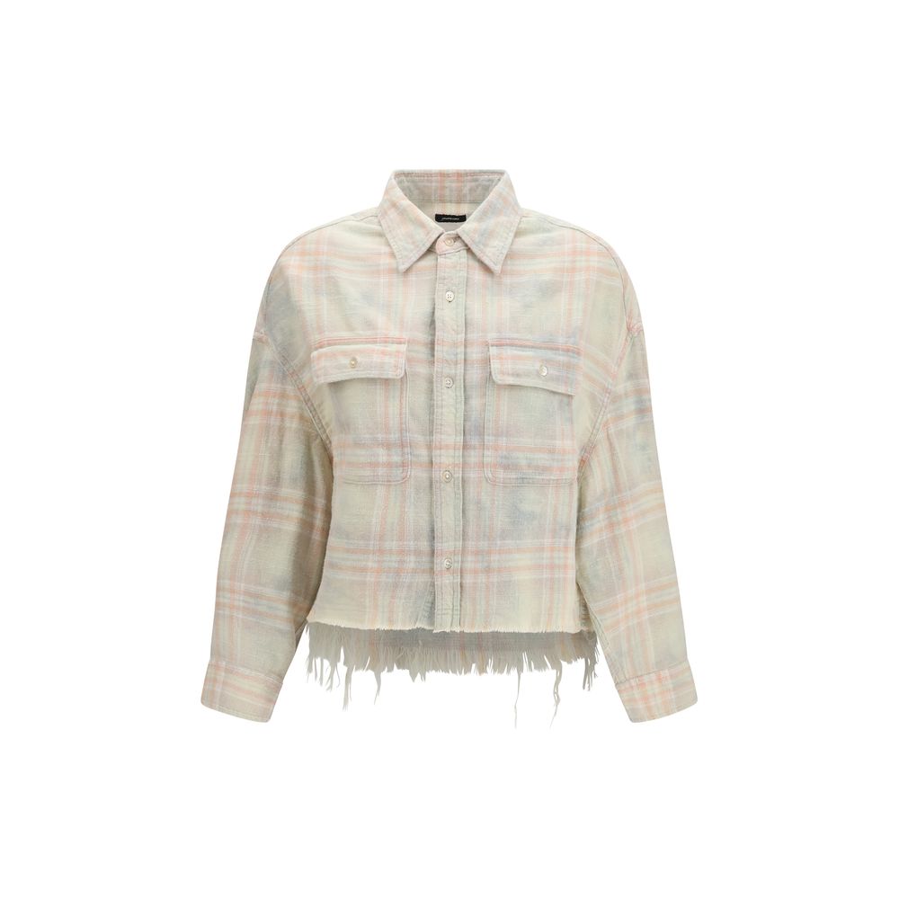 R13 Beige Denim Shirt