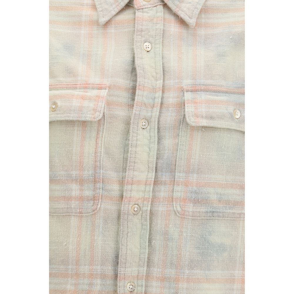 R13 Beige Denim Shirt