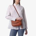 MIRIADE Schwarze Crossbody-Tasche aus Polyethylen