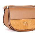 MIRIADE Schwarze Crossbody-Tasche aus Polyester