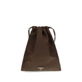 Prada Braune Clutch aus Polyamid