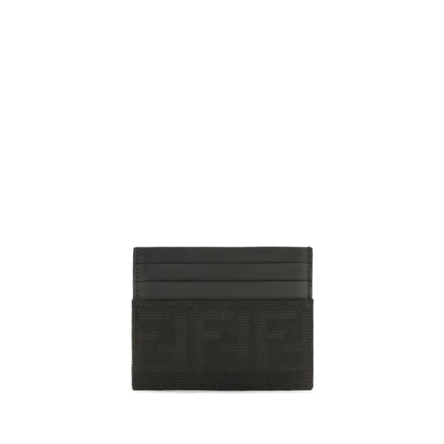 Fendi Schwarzes Portemonnaie aus Polyester