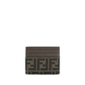 Fendi Braunes Portemonnaie aus Polyester