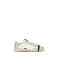 Fendi Graue Stoff-Sneaker mit niedrigem Schaft