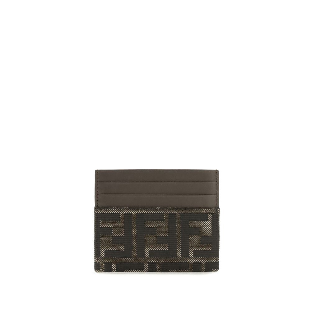 Fendi Braunes Portemonnaie aus Polyester