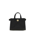 Burberry Schwarze Baumwoll-Handtasche