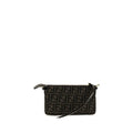 Fendi Braune Schultertasche aus Polyester