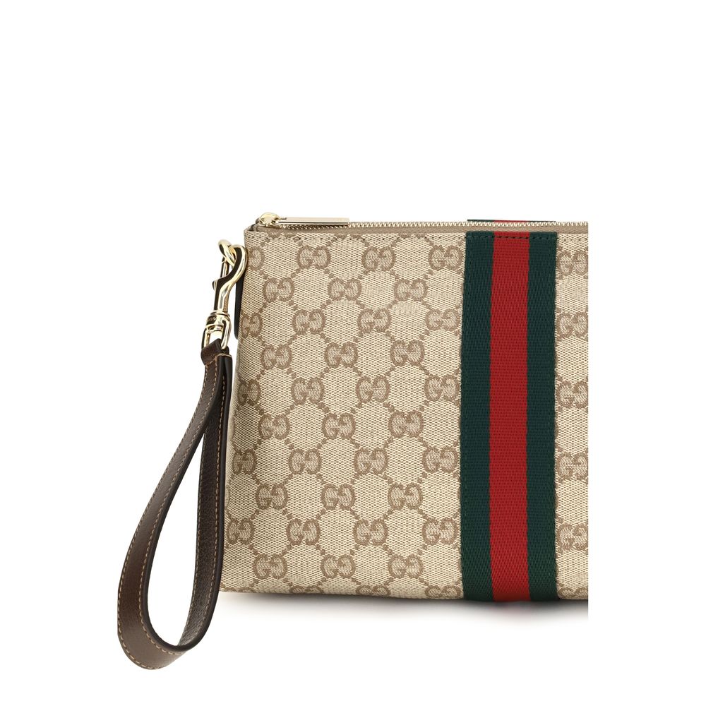 Gucci Beige Stoff-Schultertasche