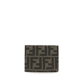 Fendi Braunes Portemonnaie aus Polyester
