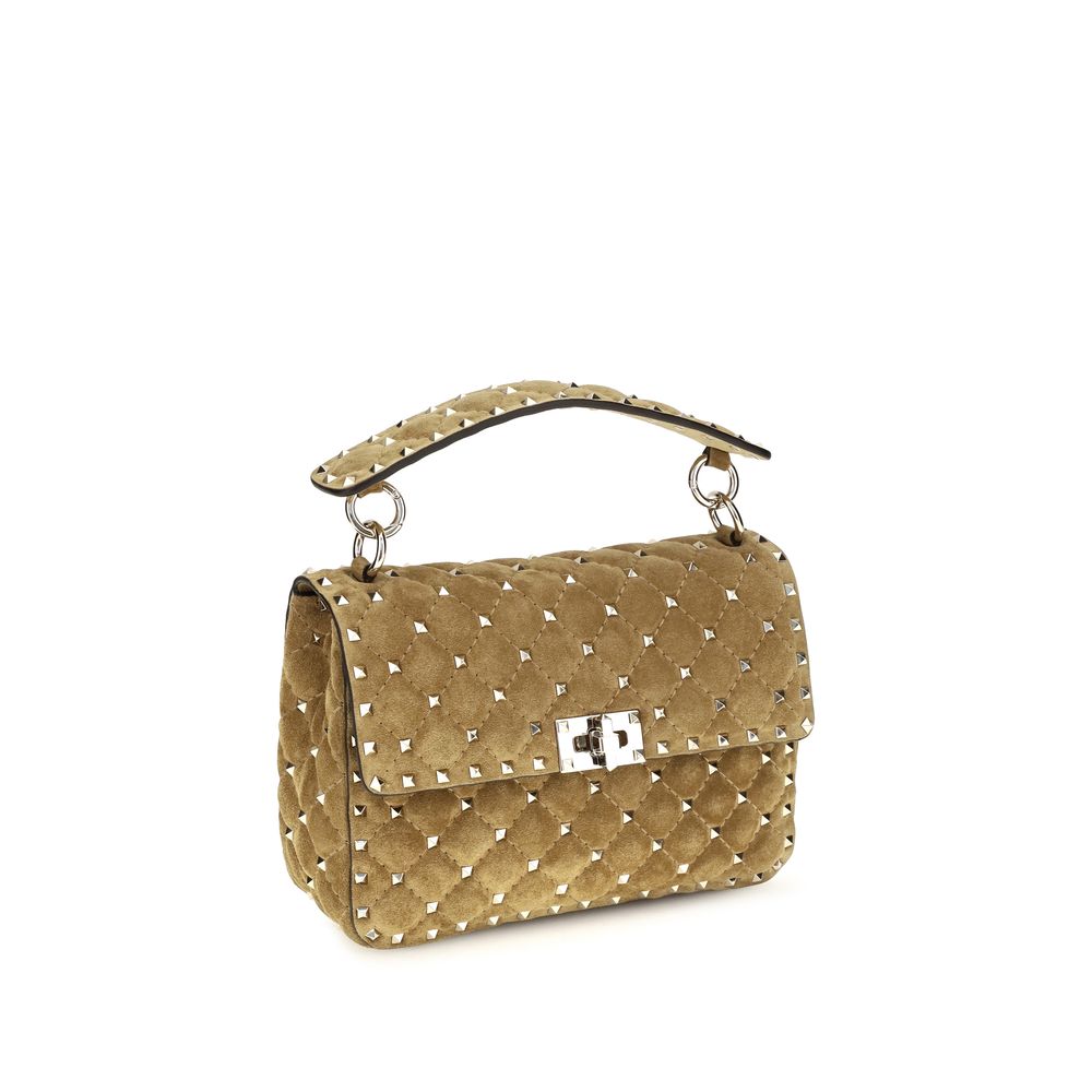 Valentino Garavani Beige Kalbsleder Bos Taurus Schultertasche