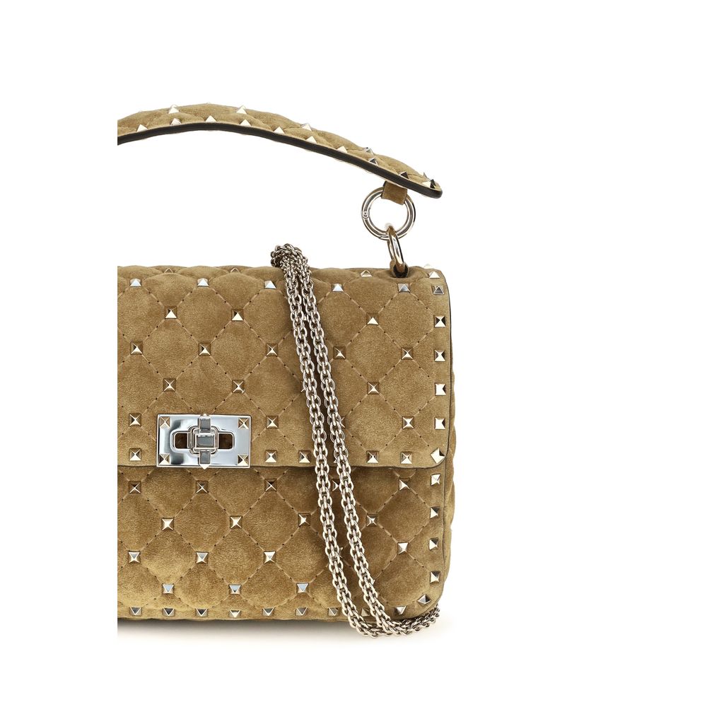 Valentino Garavani Beige Kalbsleder Bos Taurus Schultertasche