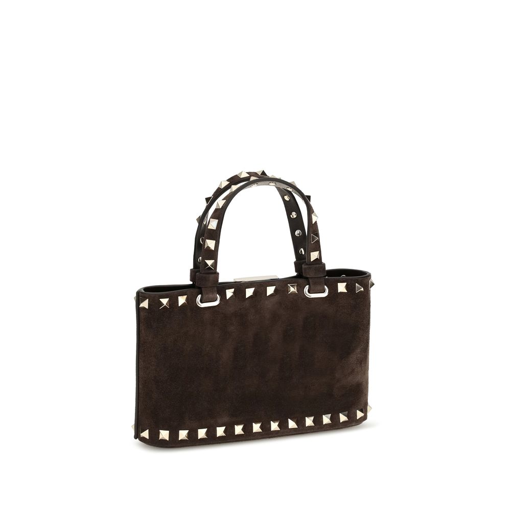 Valentino Garavani Braune Kalbsleder Bos Taurus Handtasche