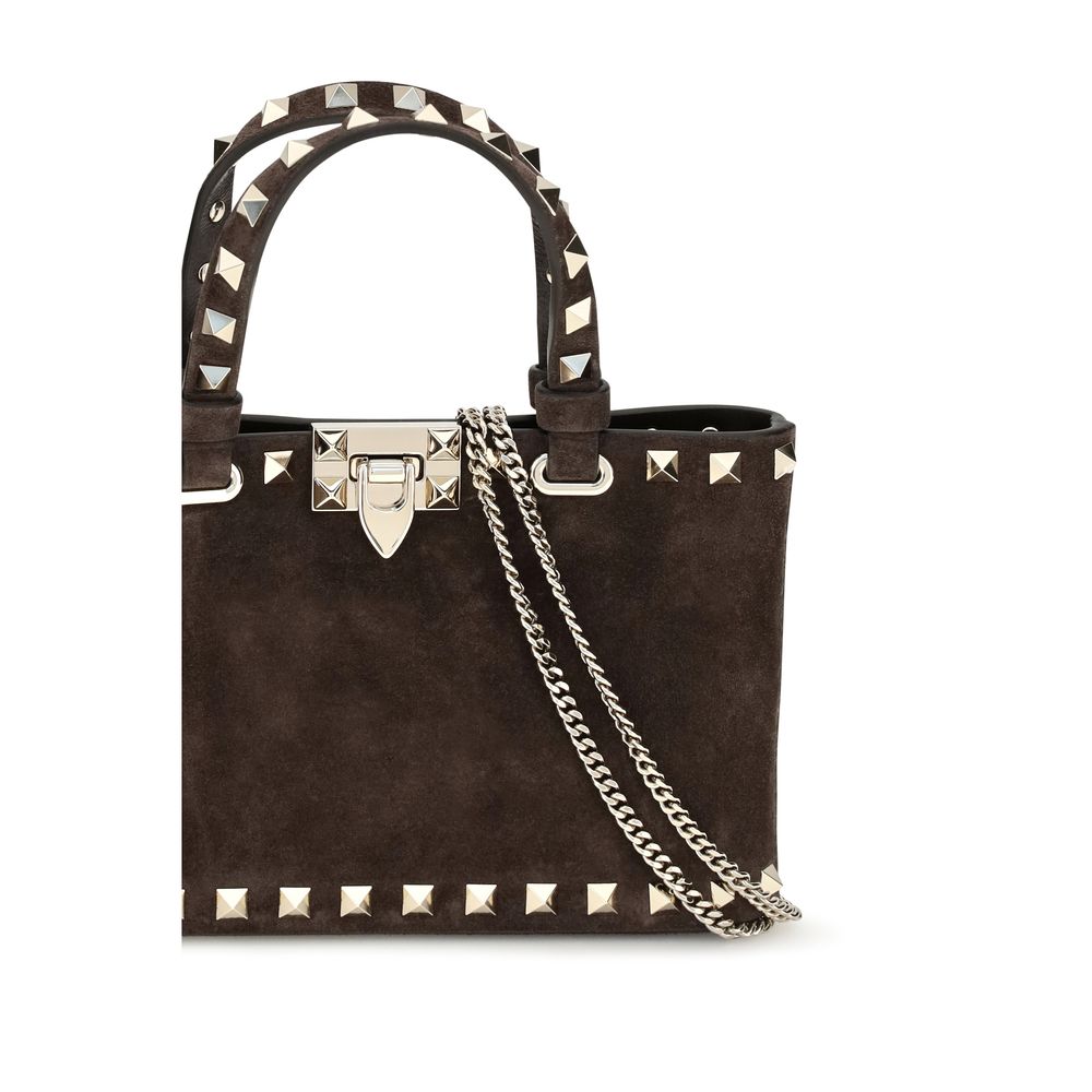 Valentino Garavani Braune Kalbsleder Bos Taurus Handtasche