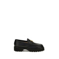 Valentino Garavani Schwarze Bos Taurus Kalbsleder Plateau-Loafer