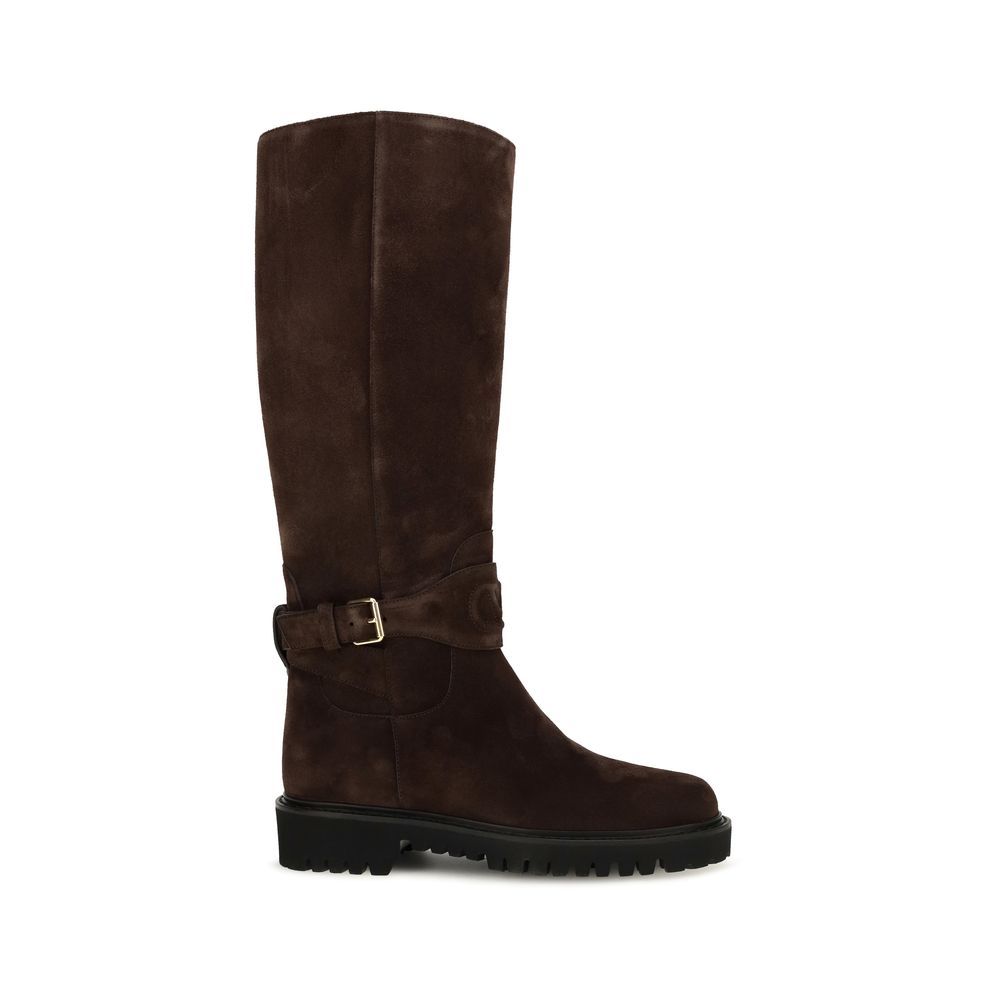 Valentino Garavani Braune Wildleder-Stiefel