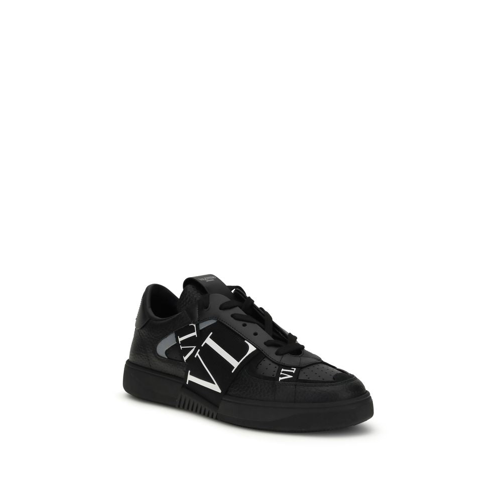 Valentino Garavani Schwarze Bos Taurus Kalbsleder Sneaker