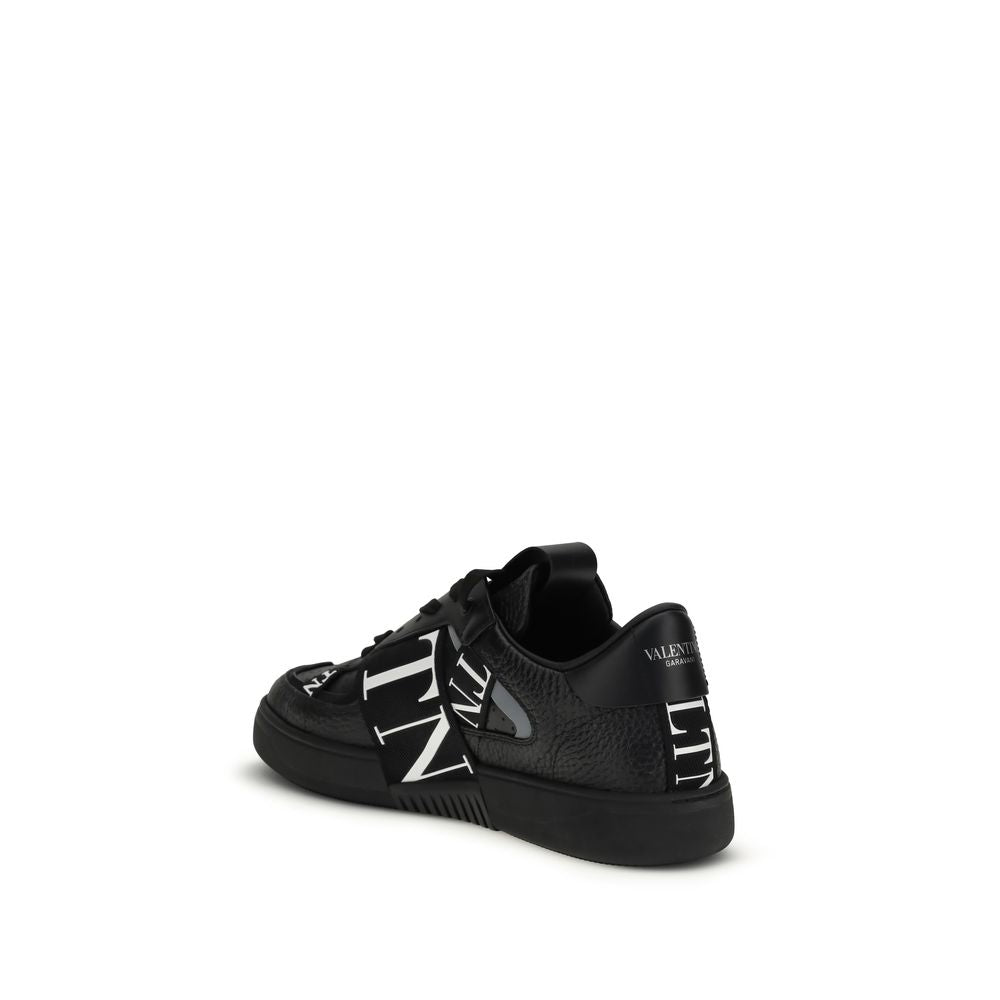 Valentino Garavani Schwarze Bos Taurus Kalbsleder Sneaker