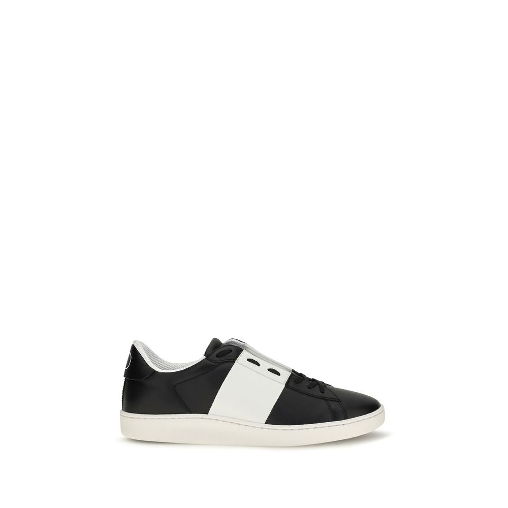 Valentino Garavani Schwarze Bos Taurus Kalbsleder-Sneakers