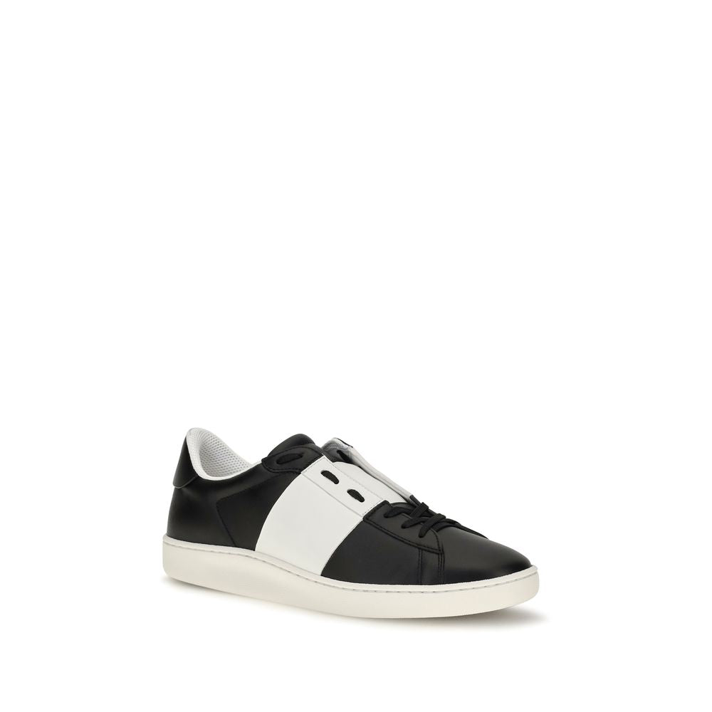 Valentino Garavani Schwarze Bos Taurus Kalbsleder-Sneakers