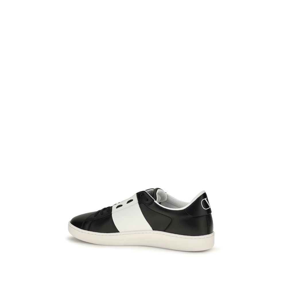 Valentino Garavani Schwarze Bos Taurus Kalbsleder-Sneakers