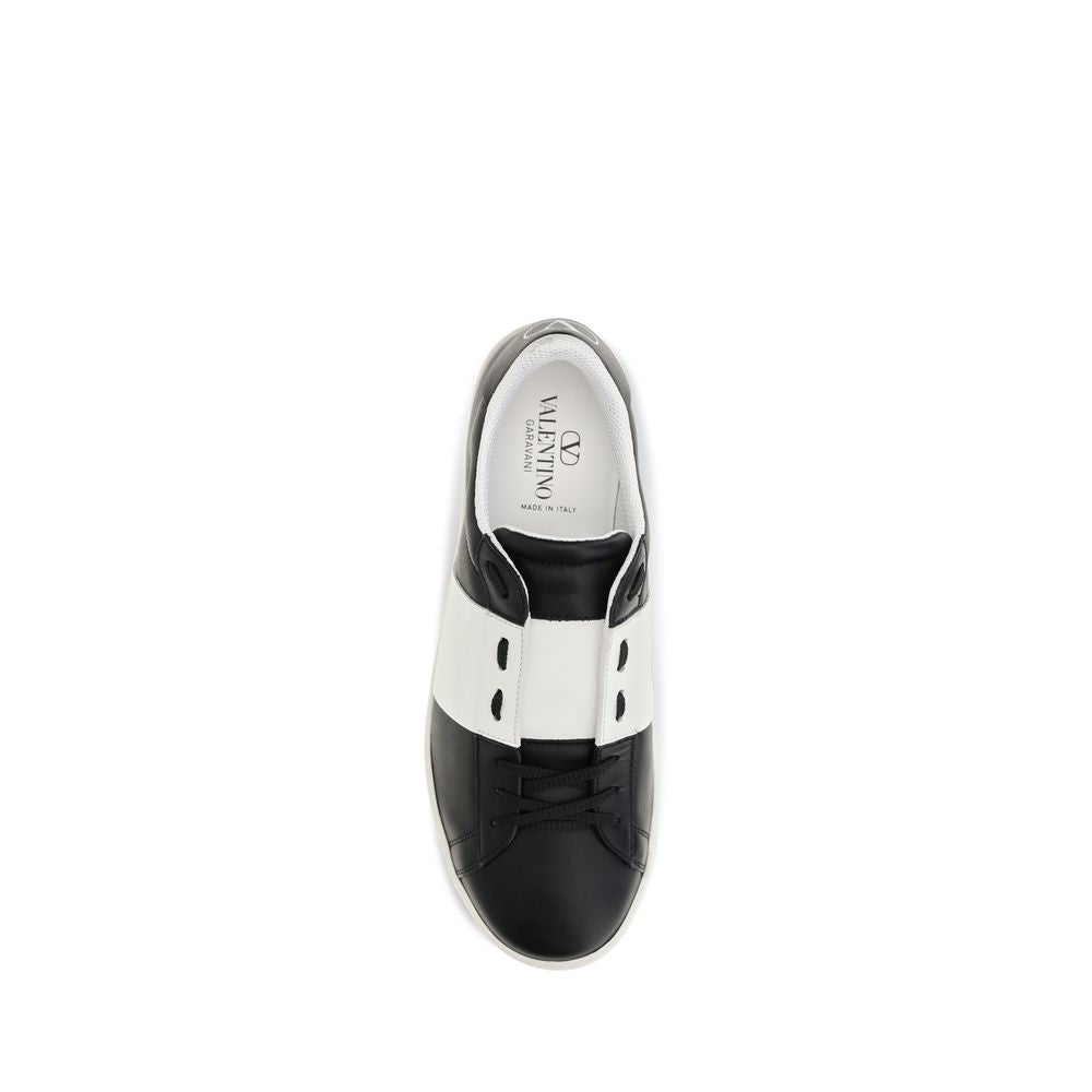 Valentino Garavani Schwarze Bos Taurus Kalbsleder-Sneakers