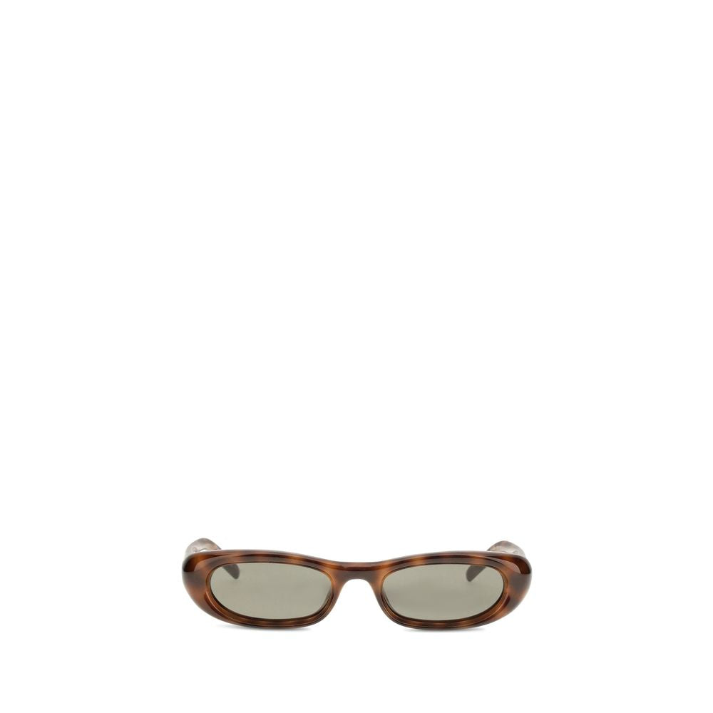 Saint Laurent Braune Sonnenbrille aus Acetat