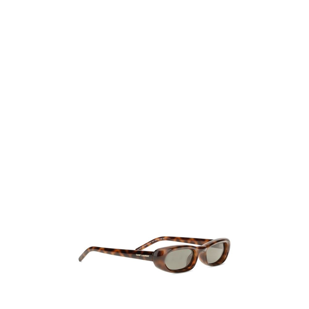 Saint Laurent Braune Sonnenbrille aus Acetat