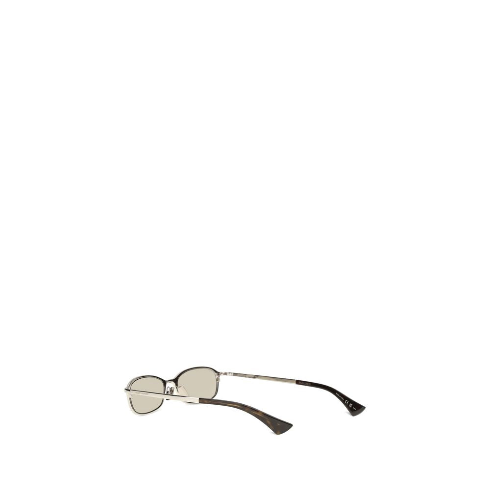 Saint Laurent Silberne Sonnenbrille aus Acetat