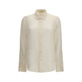 Fendi Beiges Seidenmuster-Hemd