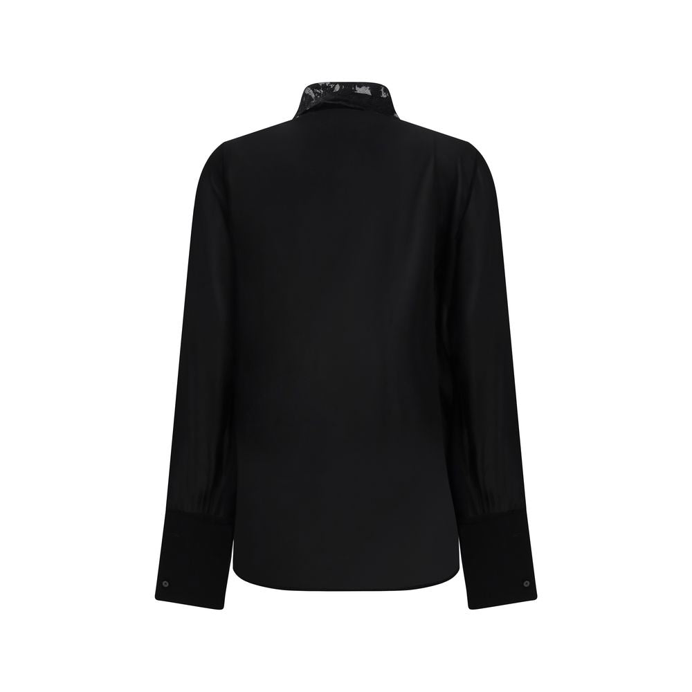 Fendi Schwarze Seidenbluse