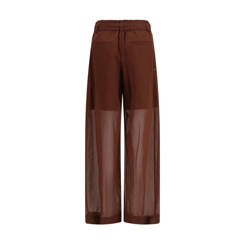 Brunello Cucinelli Braune Baumwollhose für die Freizeit