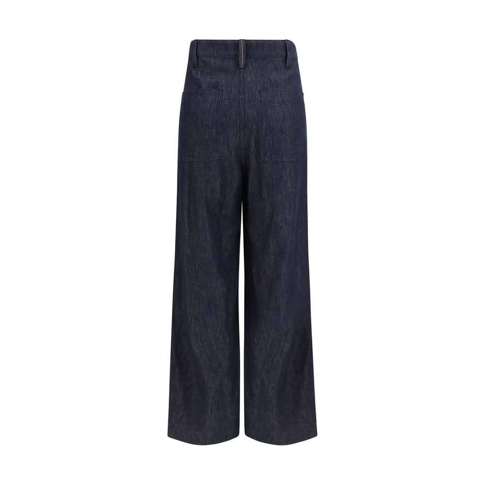 Brunello Cucinelli Blaue Baumwolljeans Denim