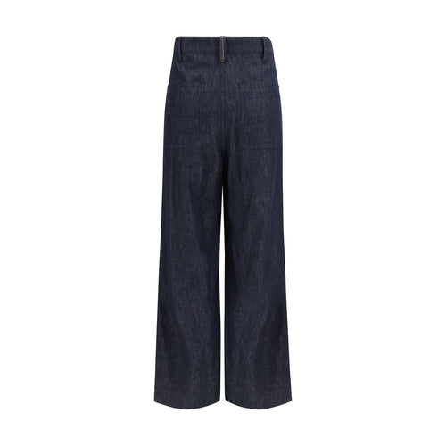 Brunello Cucinelli Blaue Baumwolljeans Denim