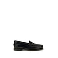 Santoni Schwarze "Bos Taurus" Kalbsleder Loafer zum Hineinschlüpfen